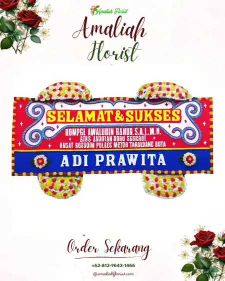 Papan Bunga Ucapan Selamat Sindutan